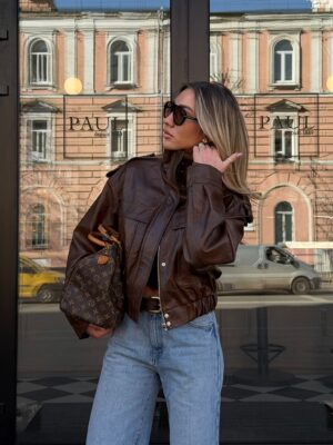 vintage-bomber-korychnevyy z rudym viddinkom 3